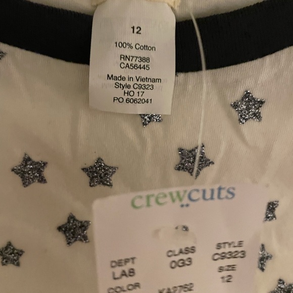 Crewcuts baseball style shirt. NWT size 12 - Picture 2 of 2